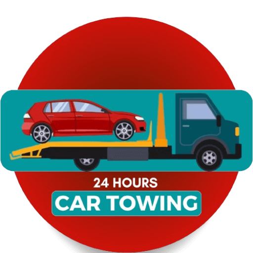 24/7 emergency car towing service on a busy highway